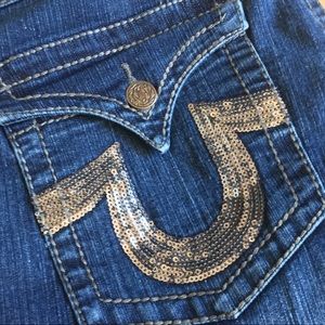 True Religion Boot Cut Jeans Embellished pocket